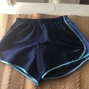 Blue nike shorts